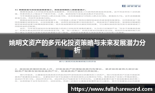 姚明文资产的多元化投资策略与未来发展潜力分析